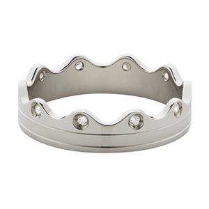 <p>BY YOU ring with diamonds. White Gold</p>